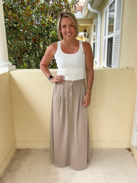 RISEN Tencel Maxi Skirt - Taupe