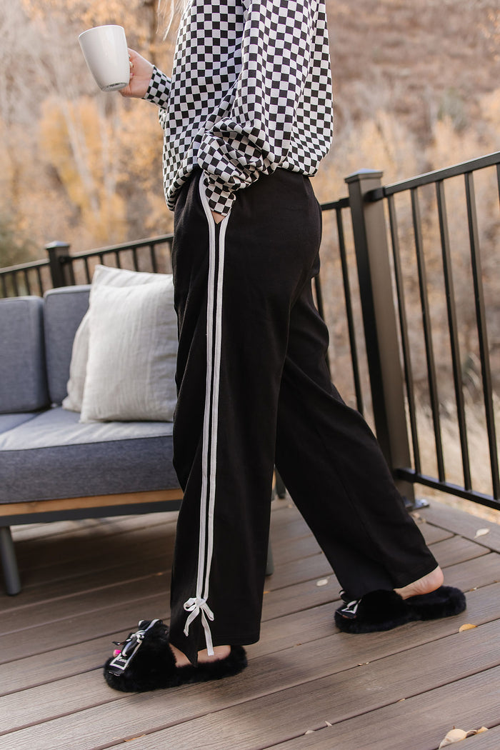 Ampersand Ave Wide Leg Bow Pants - Bold & Beautiful