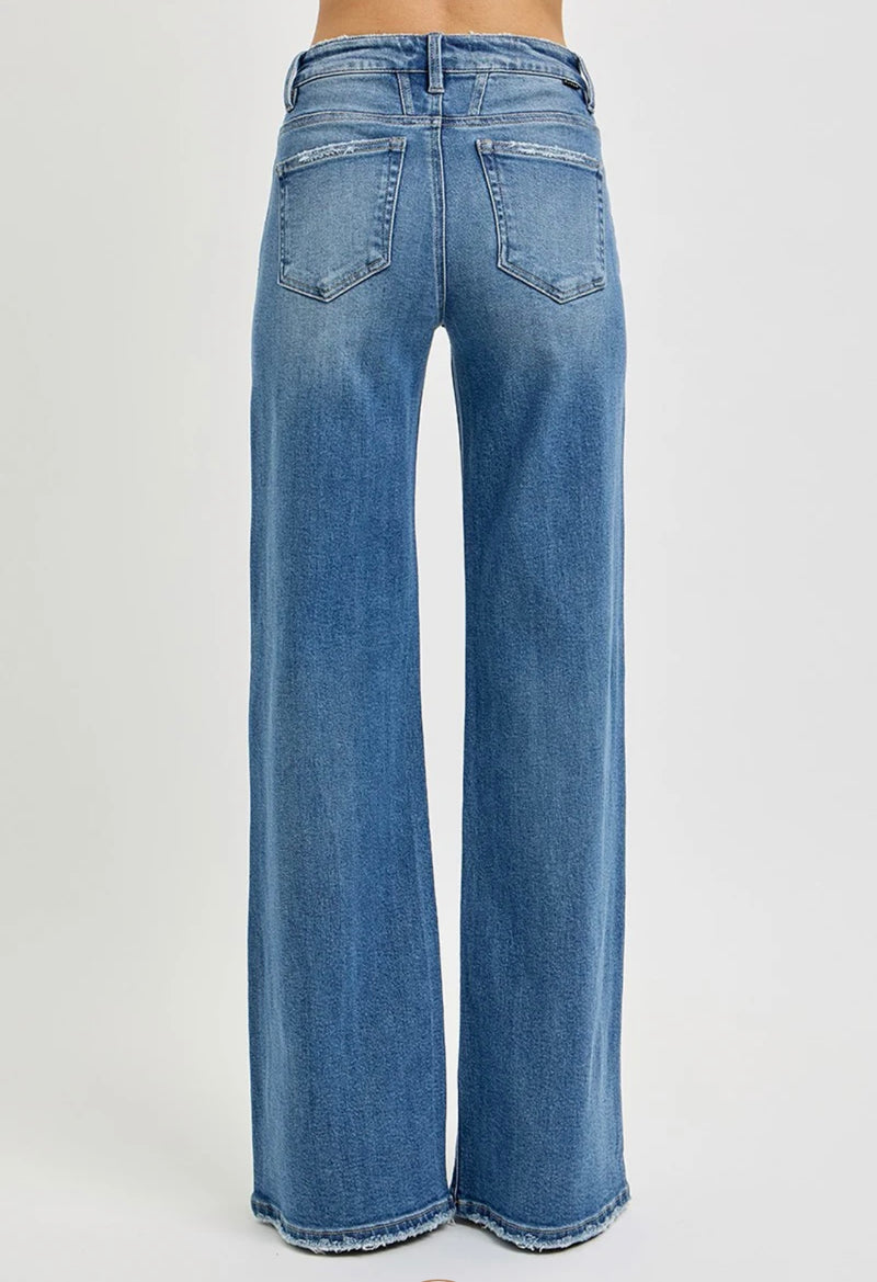 RISEN Tummy Control Wide Leg Jean