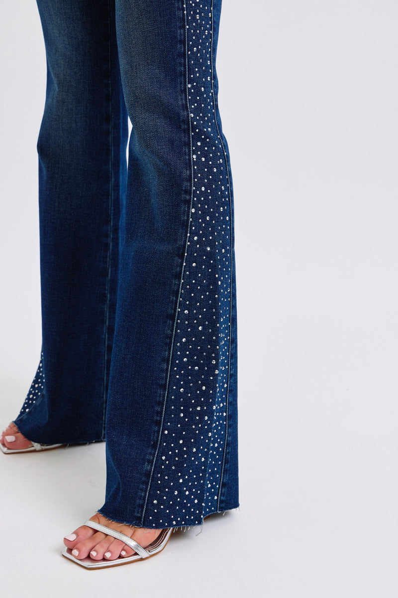 Judy Blue Embellished Flare Jeans