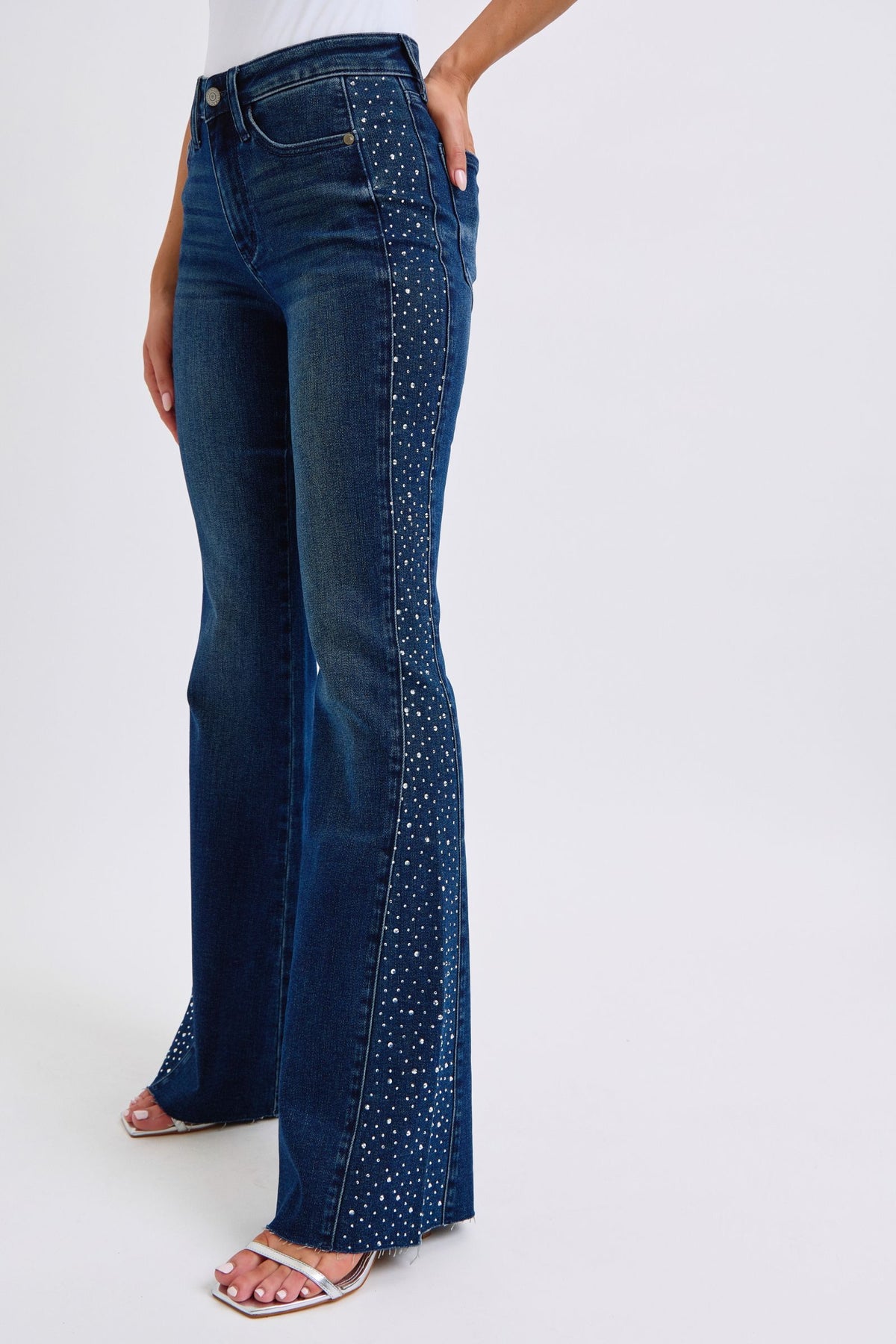 Judy Blue Embellished Flare Jeans