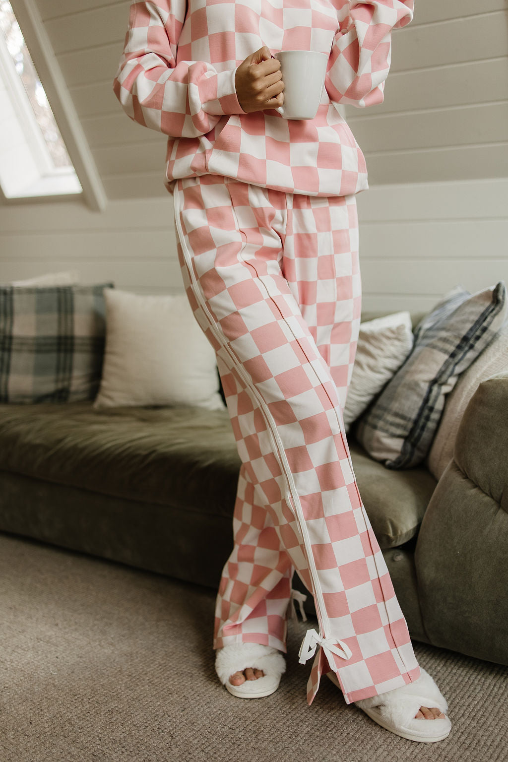 Ampersand Ave Wide Leg Bow Pants - Pink & Powerful