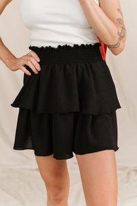 Ampersand Ave Tiered Skirt - Black