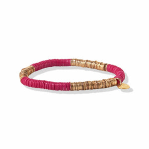 Ink + Alloy Hot Pink Gold Sequin Stretch Bracelet